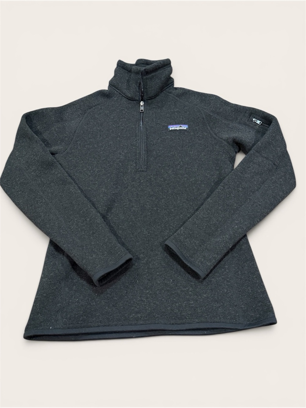 Patagonia Black Better Sweater 1/4 Zip Size Small